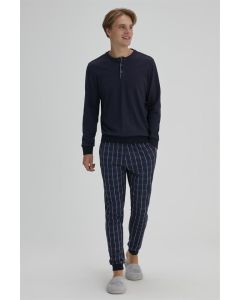 male blue plaid pajama sets that eggplant is 3x the long arm