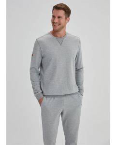 melange gray sweatpants men honeycomb