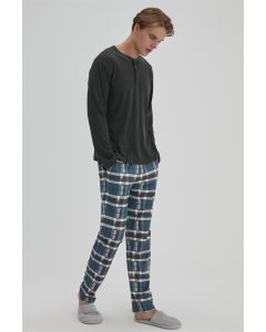 oil men plaid sweatpants