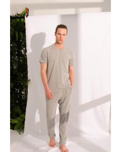 Everfresh male gray melange v-neck top single