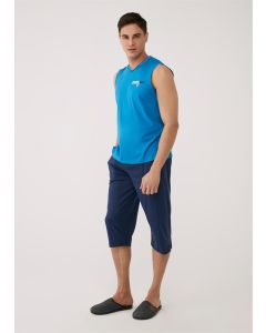 flowerpot men sleeveless v-neck modal fabric capris team