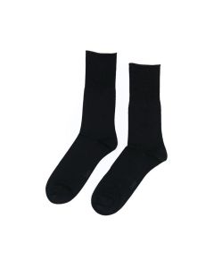 BLACK 2-PIECE COTTON 30/1 MEN SOCKS