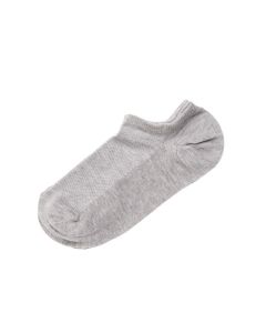 ec770 melange gray socks men's cotton short-GRM