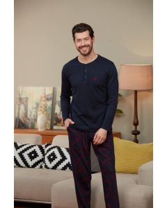 JACQUARD MEN'S PAJAMAS SET