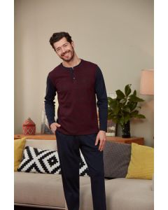 BURGUNDY PAJAMAS SET