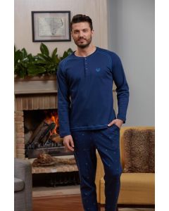 NAVY BLUE PAJAMAS SET