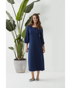 DARK BLUE NIGHTGOWN