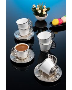 İlay Yaldızlı Coffee Set - 6 Persons