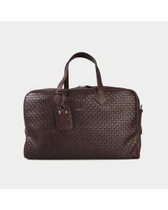 Derideposu Brown Braided Travel Bag