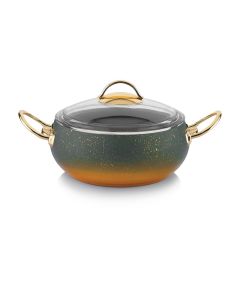 Schafer Jupiter Fireproof Nonstick Deep Cooker 22 Cm Green  