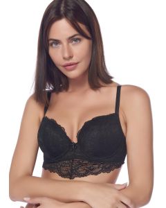 Black take it easy almond empty cup single bra