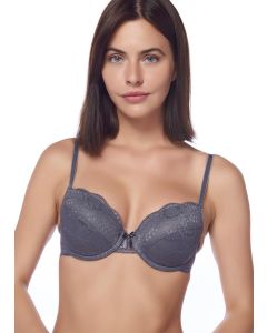 SMOKED ALMOND CUP HALF PUSH-UP SINGLE BRA