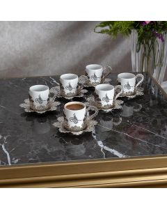 Tuğra Turkish Coffee Cup Set - 6 Cups