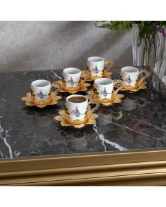 Tuğra Turkish Coffee Cup Set - 6 Cups