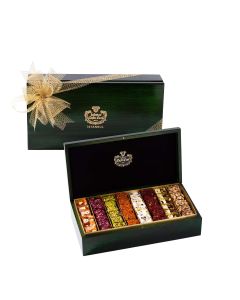 Cafer Erol Green Wooden Box Special Turkish Delight