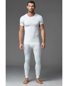 عرض صفر طوق قصير الأكمام الرجال الملابس الداخلية الحرارية أعلى واحد