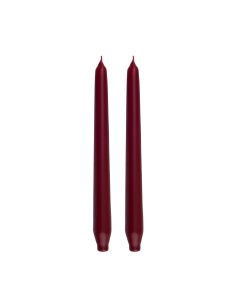 2-candlestick CANDLE MAROON 24CM