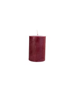 CYLINDER CANDLE 6,5X10CM MAROON