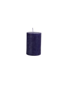CYLINDER CANDLE 6,5X10CM NAVY BLUE