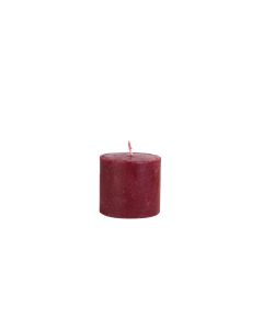 CYLINDER CANDLE 6,5X6CM MAROON
