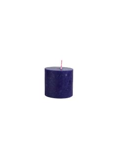 CYLINDER CANDLE 6,5X6CM NAVY BLUE