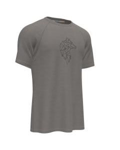 Geometric Woolnat Wolf Printed Short Sleeve Men's T-shirts
