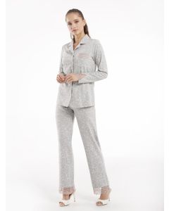 women knitted viscose pajama sets - 10236