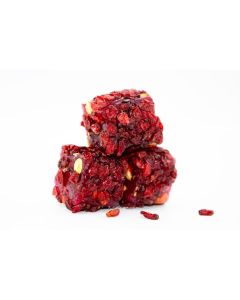 Kadhem Efendi Turkish Delight with Pomegranate and Pistachios Covered with Zereşk Grapes 500 G