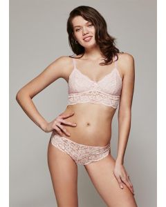 PINK BIANCA LACE TRIANGLE BRALET