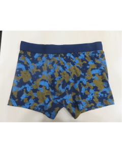 NAVY BLUE COMPACT CAMOUFLAGE MEN'S BOXER