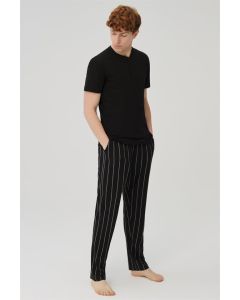 3x male black cotton pajama sets