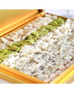 هاشي سريف الخاصة المزدوجة، الحلوى التركية المحمصة ۱۱ كغ (صندوق الذهب)