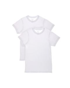 2s white collar boy's cotton t-shirt usa