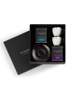 Selamlique Turkish Coffee and Classic Black Cup Set