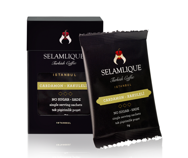 Selamlique, Cardamon Turkish Coffee Sachets Packs of 7