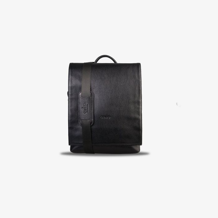 Derideposu Black Strap Sport Leather Briefcase / 1859