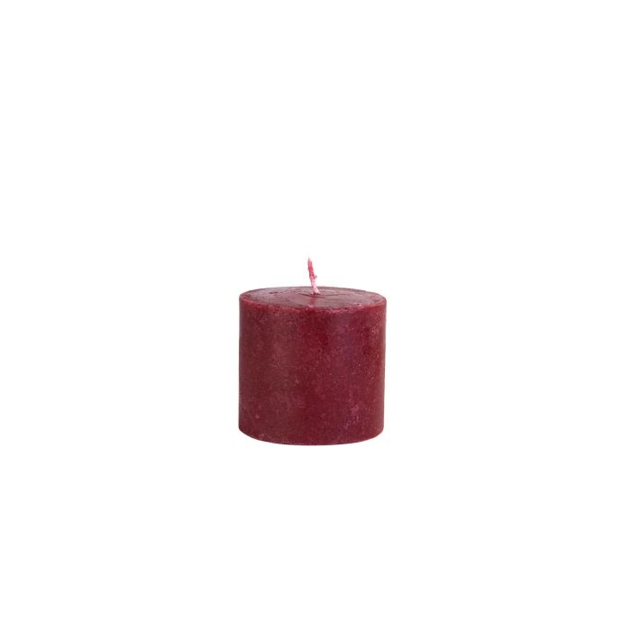CYLINDER CANDLE 6,5X6CM MAROON