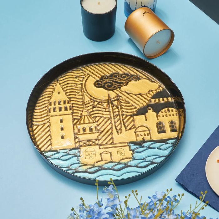 ISTANBUL TRAY 33CM BLACK