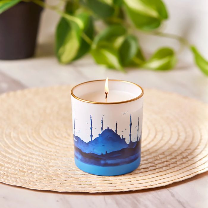 ISTANBUL PATTERNED CANDLE HOLSTER Scented CANDLE 8.5X9.5CM