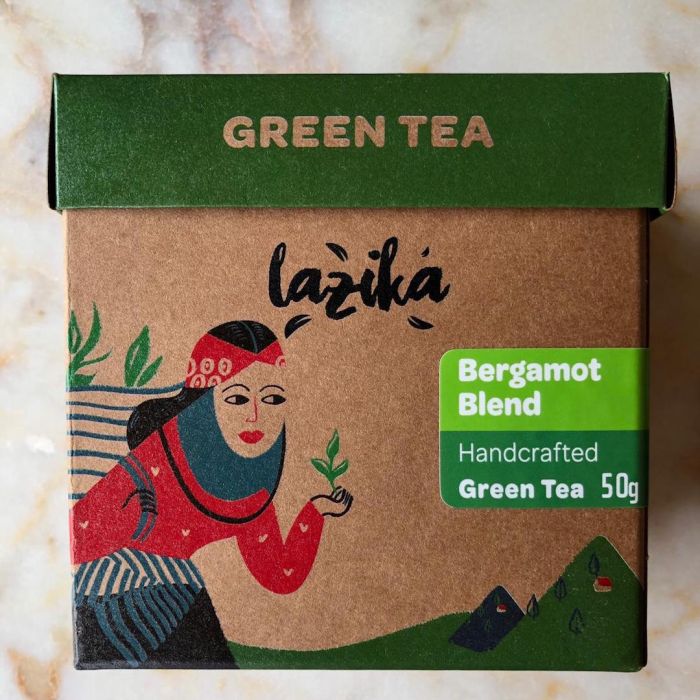 Lazika Handmade Green Tea Bergamot 50 Gr