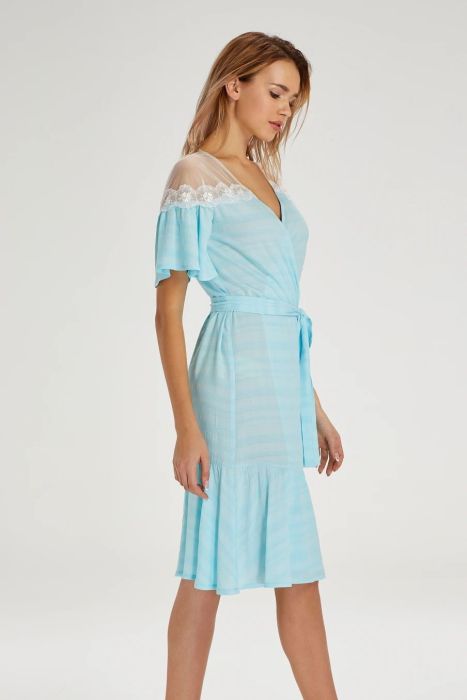 female tulle dress robe woven detail-8220001