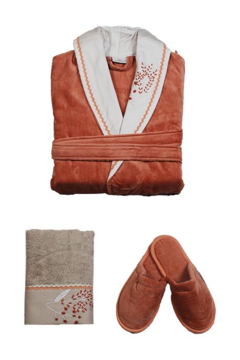 Efza Women's Singles Bathrobe Set - Terra - XL