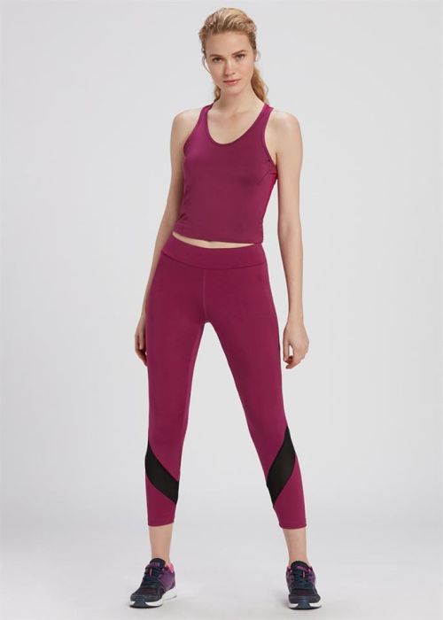 CHERRY CHIC LEG DETAILED SPORTS TIGHTS