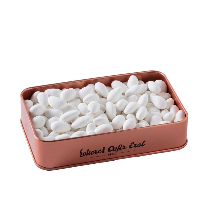 Cafer Erol, Almond Candy in Bronze Tin Box - 300 gr.
