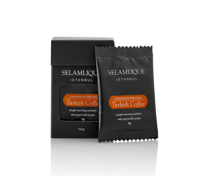 Selamlique, Cinnamon Turkish Coffee Sachets Packs of 7