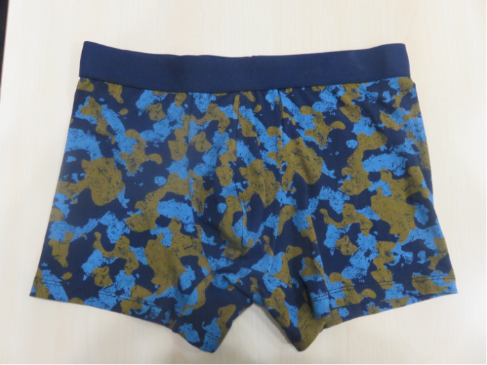 NAVY BLUE COMPACT CAMOUFLAGE MEN'S BOXER