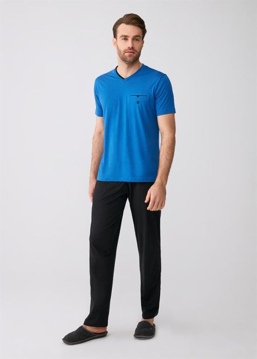 SAX V-NECK MODAL FABRIC MEN'S PAJAMAS SET