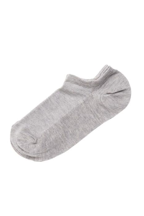 ec770 melange gray socks men's cotton short-GRM