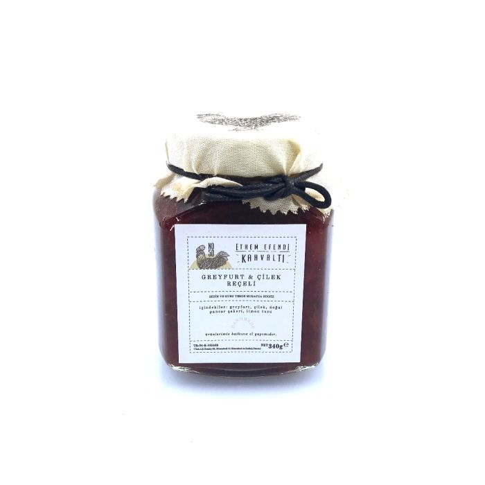 Ethemefendi, Grapefruit and Strawberry Jam 340 G.
