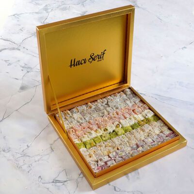Hacı Şerif, Special Double Roasted Turkish Delight Gold Box 750 G.